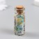 Decor for creativity in the jar "Natural stone with glass - Golden classics" 20 grams 5x2.2x2.2 cm