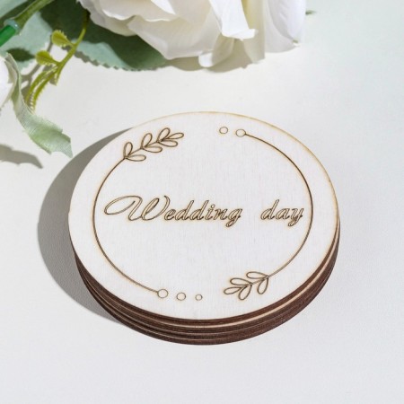 Wedding day rings stand for a magnet, round-3