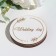 Wedding day rings stand for a magnet, round