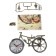 Photo frame Plastic with clock "Bicycle" 10x15 cm, 18x22 cm