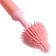 Brush for a nipple and dummy, pink color