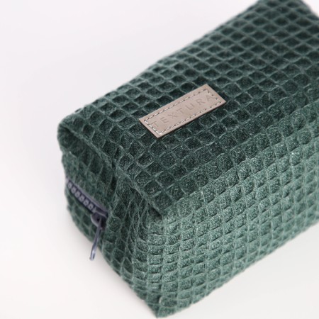 TEXTURA lightning cosmetic bag, green color-6