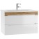 Domino Tumba Maestro under the Elen 80 sink, suspended, with 2 upper boxes
