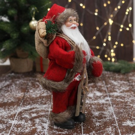 Santa Claus "in a red suit, with sleds" 30x15 cm-3