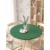 Green funny tablecloth, round, oxford, elastic band, size 140x140 cm, diameter 105-120 cm