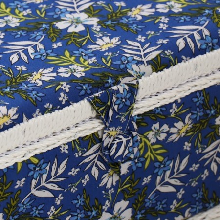 Casket for needlework "Field flowers on blue" 19x26x14.5 cm-1