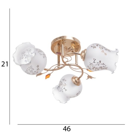 Luer "Dix" 3x40W E27 Gold Model: 2612366-9