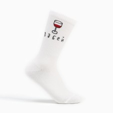 Women's socks, white color, size 23-25 ​​(36-38)