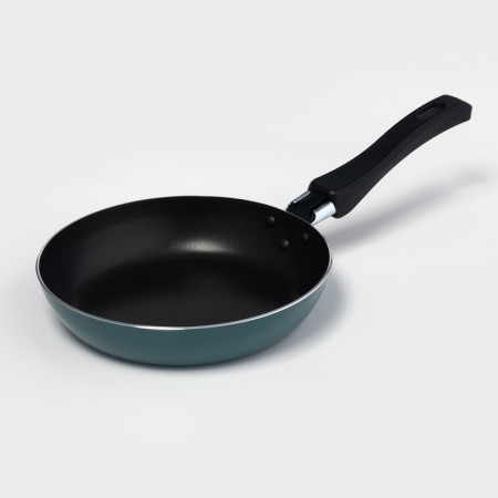 COLIBRI pan, D = 18 cm, plastic handle, anti -stick coating, blue color