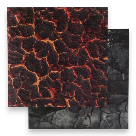 Photophone bilateral cardboard density 350 g "Fire" 50x50 cm
