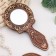 Mirror "pattern", with a pen, 16.5 x 8.5 cm, birch bark