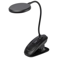 NLED-513-6W-BK desktop lamp LED battery on clothespin, black color