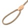 Ling-leather 150 cm x 6 mm, polyester and genuine leather, beige