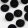 Button on the leg, d = 15 mm, the color is black