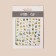 Avocado nail stickers, multi -colored