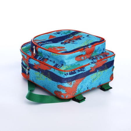 Baby backpack on a zipper, cornflower color-4