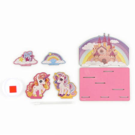 Diamond mosaic for children with partial filling on the figures "Fabulous Unicorn"-4