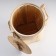 Bellya basket, with a lid and handles, folding, 33 × 50 cm, bamboo, jute