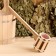 Scoop made of linden 0.3l, 50 cm, plastic insert, with a long handle, day night