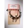 Bracelets "Demetrons" female, masculine principle, black and white color, 7cm