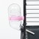 Drill for rodents with a metal nose, 60 ml, transparent with pink fastening