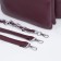 Cross-Bodi bag with zipper, burgundy color