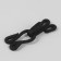 The hook is sewn in a braid, for outerwear, 35 × 12 mm, 5 pcs, black color