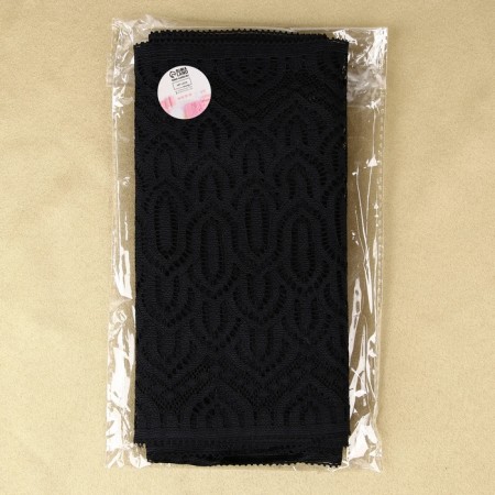 Lace elastic fabric, 185 mm × 2.7 ± 0.5 m, black color-3
