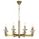 Suspended chandelier Albert 8xe14 40W, size 71x71x53-115 cm, bronze color
