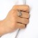 New Year! Symbol of the year 2025! The ring "snake" curl, red color in silver, dimensionless
