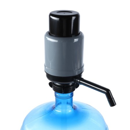 Water pump Aqua Work "Dolphin Eco", mechanical, under a bottle from 11 to19 liters, black-gray-3