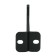 Krulychik holder for storing heavy objects, 7 cm, wall, black