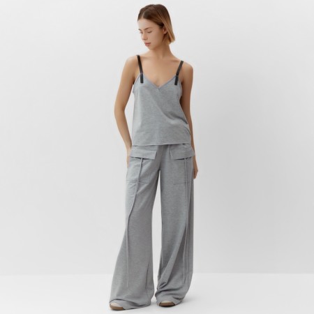 Female top on the straps Minaku: Casual Collection Color gray, river 46-1