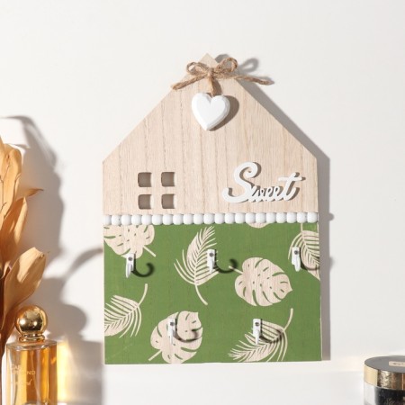 Decorative tree hooks "Palm leaves. House" 2.5x20.2x28.8 cm