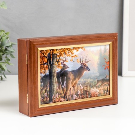 Key "Deer in the Forest" 15x21 cm nut-1