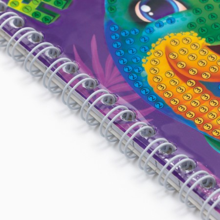 Diamond mosaic with a partial filling for children on the “Dino” notebook, 11 x 15 cm, 48 sheets-4