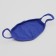 Mask for the face is reusable of 100 % cotton, 2-layer, blue, 19 x 13 cm