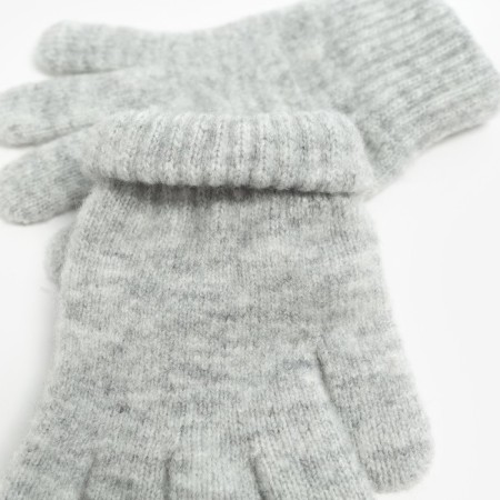 Gloves female, light gray, size 18-2
