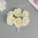 Decor for creativity "Camellia" milk (1 set = 1 bouquet) in the bouquet 6 pcs 4x11 cm