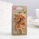 Candle in the Sanata cake, number "2", gold with red stars, 5.5 cm