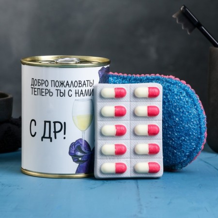 Set in a canvas jar "with DR!" soap + washcloth