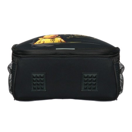 School backpack 38 x 30 x 16 cm, ergonomic back, Stavia "capybara", black-6