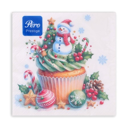 New Year's napkins Paper Pero Prestige "Kexik", 3 layers, 33x33 cm, 20 pcs-2