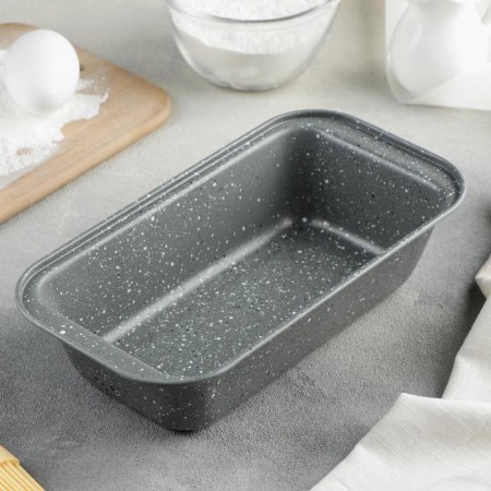 Elin marble baking form, 25 × 13 × 6 cm, anti -stick coating, color gray color