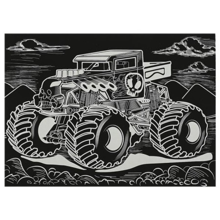 Silver engraving "Monster" 18 × 24 cm-2