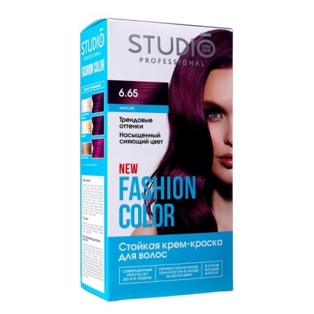 Persistent hair dye Fashion Color Studio Profeeshnl, Fuchsia, 6.65, 115 ml