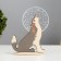 Lamp 3D nightlight "Wolf" LED USB 15x7x18.5 cm Risalux
