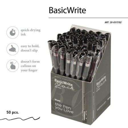 Ballic handle Bruno Visconti Basicwrite Basic, 0.5 mm, black ink-4