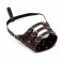 Muzzle of pressed leather adjustable, No. 4, DN 8.8 cm, OM 29-35 cm, brown