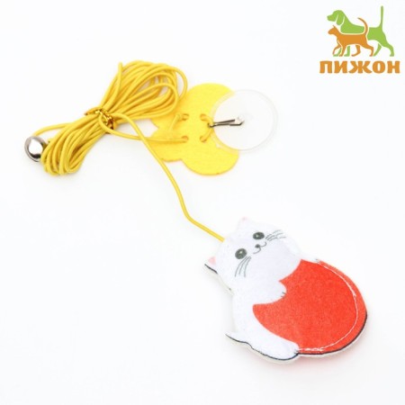 Cat tensile on mounting with a cat "Cat" with a cat mint